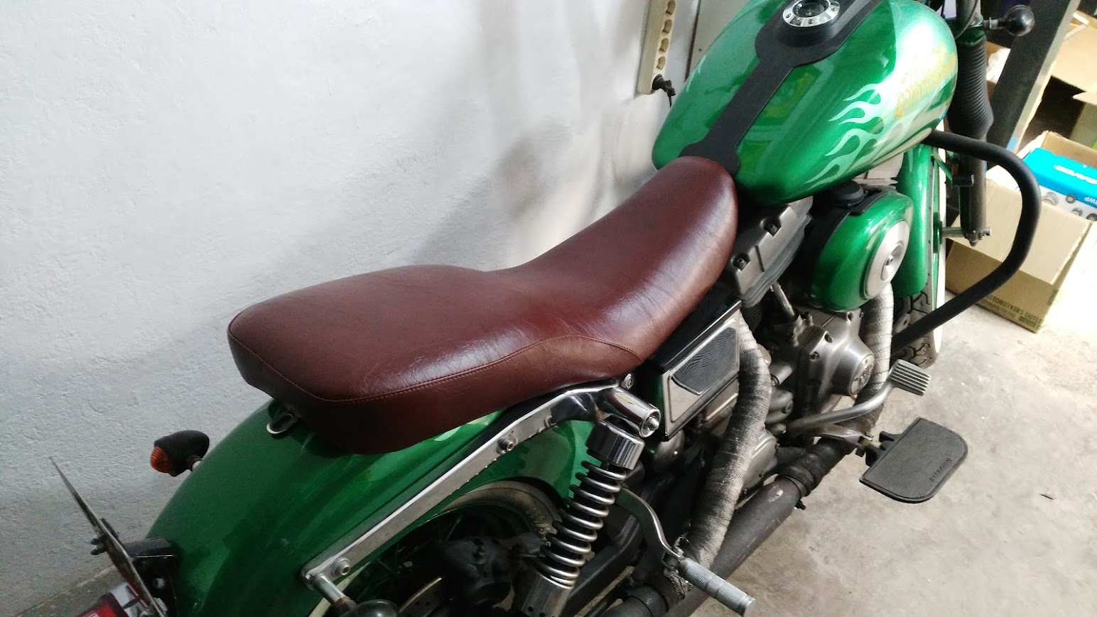 Asiento mal retapizado primera versión