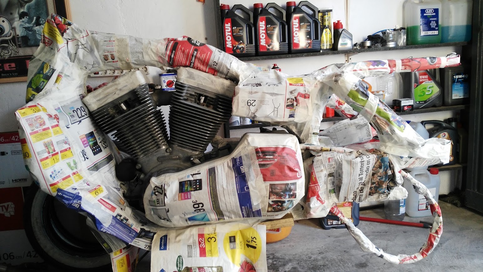 Dyna 2000 enmascarada lista para pintar