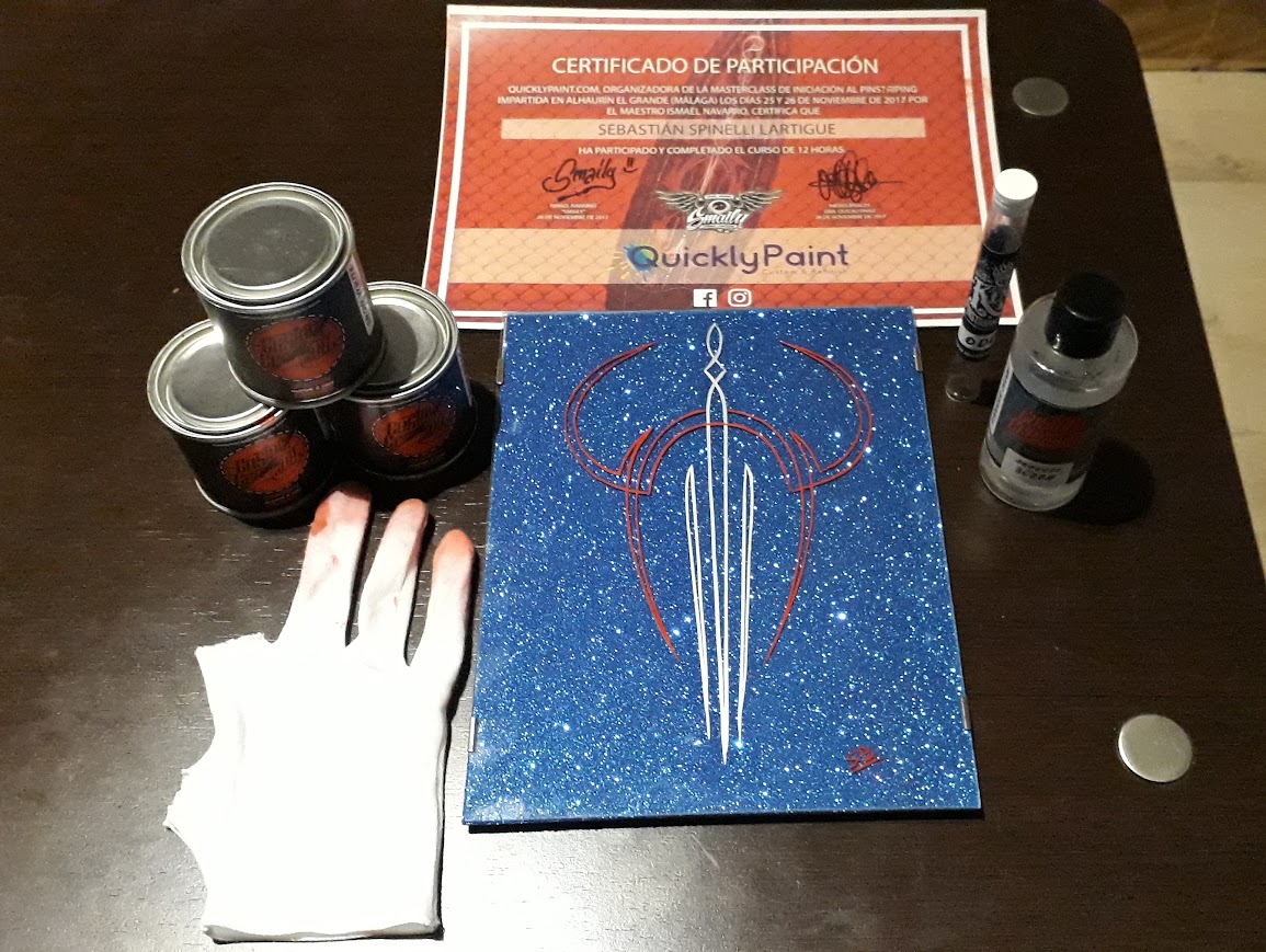 Trabajo final del curso de pinstriping con Smaily